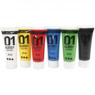 A-Color Acrylverf Set Glossy Primair 6x20 ml - #595355
