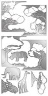 African Savannah Create-a-Card Dies (GEM-MD-CAD-AFSAV) (DISCONTINUED) - #587466