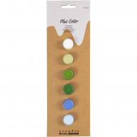 Afwerking CC Plus Acrylverf Blauw/Groen 6x5ml - Polymeerklei - #594067