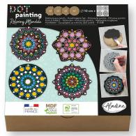 Aladine Dot Painting Set 4x2 Vormen onderzetters &amp; Sjablonen - #594158