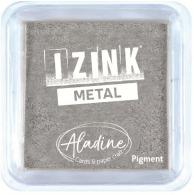 Aladine Izink Quick Dry Pigment Inktkussen 5x5 cm Zilver - #591390