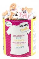 Aladine Stampo Stempel Set Textiel Alfabet Schets 45 stuks - #591504