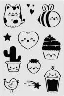 Aladine Stencil Kawaii 20x30 cm - #594696