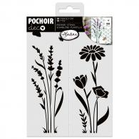 Aladine Stencil Lavenders 18 x 13 cm - #594145