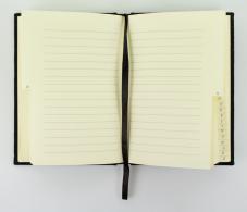 Alfabetboek Kangaro A6 A-Z linnen hard cover zwart, 208     pagina's, leeslint, elastiek - #510265