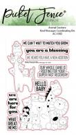 Animal Crackers: Kind Messages 4x6 Inch Clear Stamps (AC-105) (OUTLET) - #587229