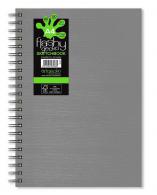 Artgecko Flashy Spiraal  Schetsboek A4 Portret 150gr 40 vel Wit Grijze Omslag - #596869