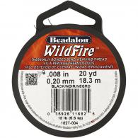 Beadalon Wildfire Sieradendraad 0,2 mm Zwart 18,3 m - #596665