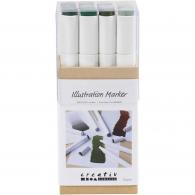 CC Alcoholmarker Natuurlijke Kleuren, 12 stuk - #594345