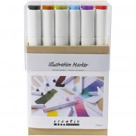 CC Alcoholmarker Pastelkleuren, 24 Stuk - #594064
