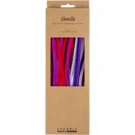 CC Chenilledraad Paars en Roze Harmonie 6mm x 30 cm 25 stuk - #594360