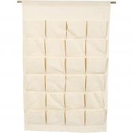 CC Hangende Organizer 60x93 cm Naturel 24 vakken - #592897