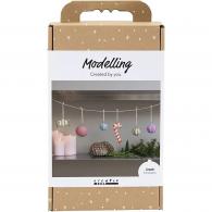 CC Hobbyset Boetseren, Pulp Kerstfiguren, Diverse kleuren - #594614