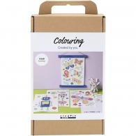 CC Hobbyset Kleuren Vlinder en Robot met markers - #594427