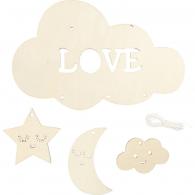CC Houten Mobiel Nacht 28 cm - #603004