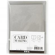 CC Kaarten met Enveloppen Set 4x A6 en C6 Zilver - #594511