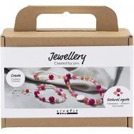 CC Min Hobbyset Halsketting en Armband Roze - #594409
