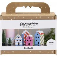 CC Mini Hobbyset Decoratie, Huizen, kleurrijk - #594612