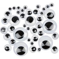CC Zelfklevende wiebelogen 1100 stuks d: 6-20 mm - #594754