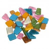 Colourful Mosaics - Soft Glas Polygonal Glitter Mix Pastel 100 gr - #594940