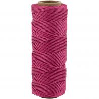 Creativ Company - CC Bamboekoord 1 mm Donkerroze 65 m - #593467