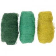 Creativ Company - CC Creotime Gekaarde Wol Set 3x10gr Groene Harmonie | GoedkoopsteHobby - #592429