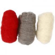 Creativ Company - CC Creotime Gekaarde Wol Set 3x10gr Rustiek | GoedkoopsteHobby - #592554