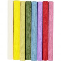 Creativ Company - CC Crêpepapier Basis Tinten 8 stuks 25x60 cm - #590348