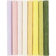 Creativ Company - CC Crêpepapier Pastel Tinten 8 stuks 25x60 cm - #590435