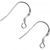 Creativ Company - CC Franse Oorbelhaak 14 mm Sterling Zilver 10 stuks - #590951