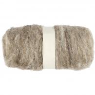Creativ Company - CC Gekaarde Wol 100gr Naturel | GoedkoopsteHobby - #592085
