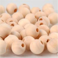 Creativ Company - CC Houten Kralen 10 mm Naturel 40 stuks - #591169
