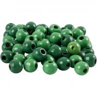 Creativ Company - CC Houten Kralen 12 mm Groen 40 stuks - #591144
