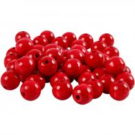 Creativ Company - CC Houten Kralen 12 mm Rood 40 stuks - #591039