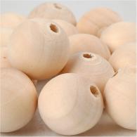 Creativ Company - CC Houten Kralen 20 mm Naturel 14 stuks - #591182
