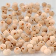 Creativ Company - CC Houten Kralen 5 mm Naturel 100 stuks - #591134
