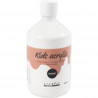 Creativ Company - CC Kids Acrylverf Glossy Wit 500 ml - #589032