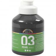 Creativ Company - CC Kids Metallic Acrylverf Zwart 500 ml - #589235