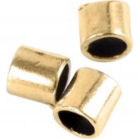 Creativ Company - CC Knijpkralen Tube 2x2mm Goud 80 stuks - #591217
