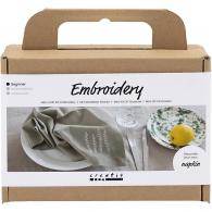 Creativ Company - CC Mini Hobbyset Borduren Servet - #593487