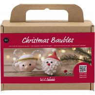 Creativ Company - CC Mini Hobbyset Kerstballen Kerstman en Engel - #593290