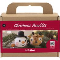Creativ Company - CC Mini Hobbyset Kerstballen Rendier en Sneeuwpop - #593289