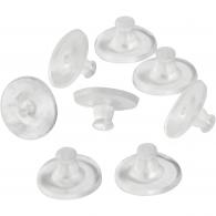Creativ Company - CC Oorbel Achterkantjes 10 mm Transparant 20 stuks - #591129