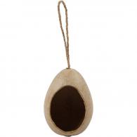 Creativ Company - CC Papier Maché Ei Ornament met Gat 7,5x9,5 cm - #590629