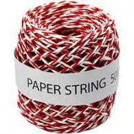 Creativ Company - CC Papierkoord 50m Rood met Wit - #591526