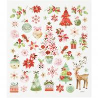 Creativ Company - CC Stickervel Romantische Kerst 15x16,5 cm 43 stuks - #592851