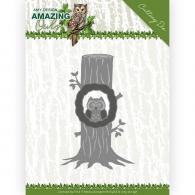Dies - Amy Design - Amazing Owls - Owl in Tree - #463616