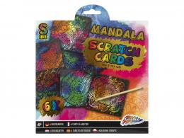 Grafix Regenboog Kraskaarten 19,5x19,5 cm Mandala - #598650