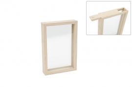 Houten Frame met Glazen Plaat 30x20x5 cm - #599067