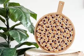 LC DIY Ronde Borrelplank - Beige/zand - #599315
